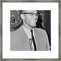 Malcolm X Framed Print