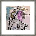 Male Figure Standing Arm Extended Framed Print
