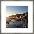 Malibu Topanga Sunset Framed Print