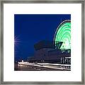 Mall Parking Lot With Ferris Wheel Framed Print