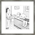 Man Divided Into Three Parts On A Doctor's Table Framed Print