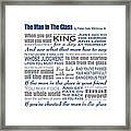The Man In The Glass Poem Framed Print