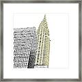 Manhattan - Chrysler Building Framed Print