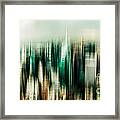 Manhattan Panorama Abstract Framed Print