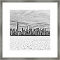 Manhattan Under The Snow Framed Print