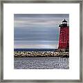 Manistique Lighthouse Framed Print