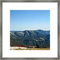 March Snow In The Mountains Framed Print
