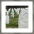 Marietta Natl Cemetery 3 Framed Print