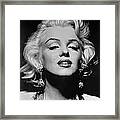 Marilyn Monroe Black And White Framed Print