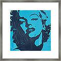 Marilyn Monroe Loves Batman Framed Print