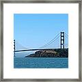 Marin County View Of The Golden Gate Bridge Framed Print