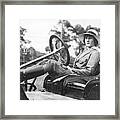 Marion Gaynor At The Wheel Framed Print