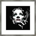 Marlene Dietrich Portrait Framed Print
