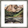 Maroon Bells Colorado - Landscape Painting Framed Print