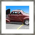Maroon Coupe Framed Print