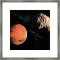 Mars And Deimos, Artwork Framed Print