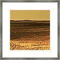 Mars Landscape Panorama Of Endeavour Crater Framed Print