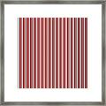 Marsala Stripe 2 Framed Print