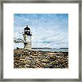 Marshall Point Lighthouse Panoramic Framed Print