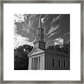 Martha Mary Chapel In Black And White Framed Print