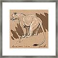 Masai Lioness Framed Print