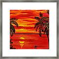 Maui Sunset Framed Print