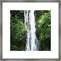 Maui Waterfall Framed Print