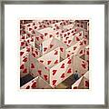 #maze #love #cards #design #lost #deck Framed Print