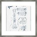 Mccarty Gibson Stringed Instrument Patent Drawing From 1969 - Bl Framed Print