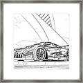 Mclaren F1 Sketch Framed Print