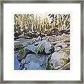 Meatrack Creek Montana Framed Print