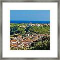 Mediterranean Town Of Susak Croatia Framed Print