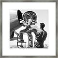 Men Loading Air Mail Bags Framed Print