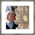 Merry Christmas Clown 0208 Framed Print