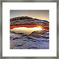 Mesa Sunburst Framed Print