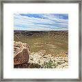 Meteor Crater Framed Print