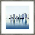 Miami Downtown Skyline Framed Print