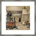 Michael Faraday 1791-1867 In His Basement Laboratory, 1852 Wc On Paper Framed Print