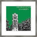 Michigan State University - Forest Green Framed Print