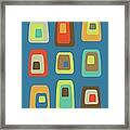 Mid Century Modern Oblongs Framed Print