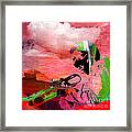 Miles Davis In The Clouds Framed Print