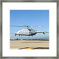 Military Helicopter Drone Framed Print