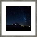 Milky Way And Observatory Framed Print