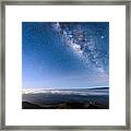 Milky Way Suspended Above Mauna Loa 2 Framed Print