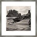 Mill Creek And Pewetole Island At Trinidad State Beach Framed Print