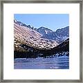 Mills Lake In Winter 4 Framed Print