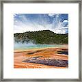 Mineral Pools Of Yellowstone Framed Print