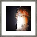 Minuteman Iii Missile Test Framed Print
