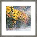 Mist Over Fly Pond Framed Print