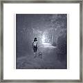 Misty Path Framed Print